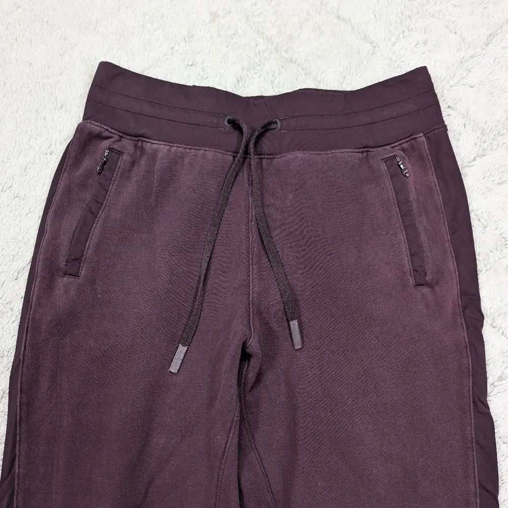 Lululemon Joggers Women's 6 Purple Cherry Get Going Light Cotton Terry 28”